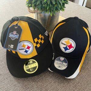 Pair (2) Pittsburgh Steeler Hats - New